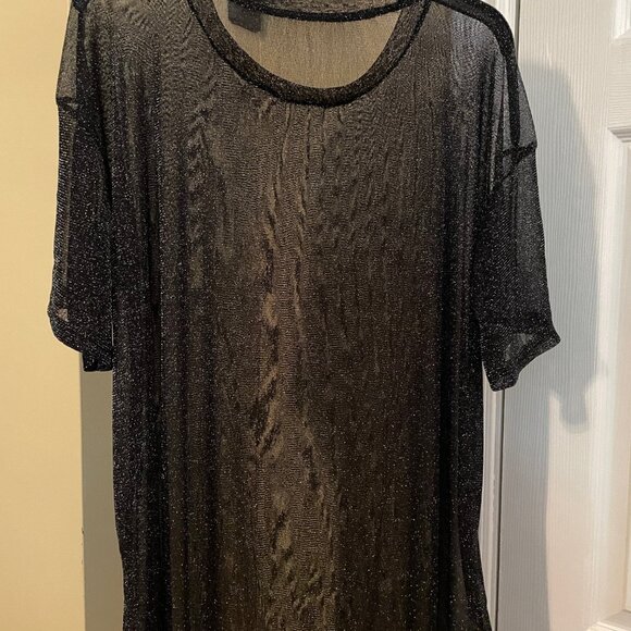 WDIRARA Women's Glitter Tee - Picture 4 of 4